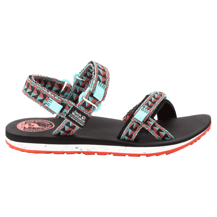 Značkové Dámske Outfresh Sandále čierno-akvamarínové Jack Wolfskin