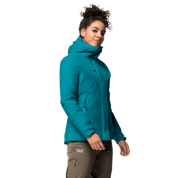 Nová Tmavá Azúrová Dámska Troposférová Bunda Jack Wolfskin