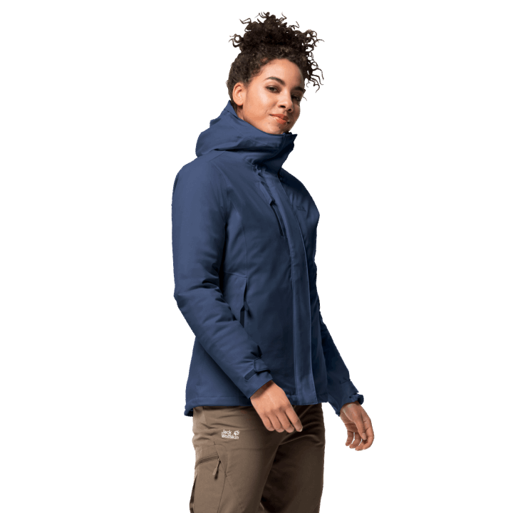 Dámska Troposférová Bunda Kolekcia Jack Wolfskin Dark Indigo