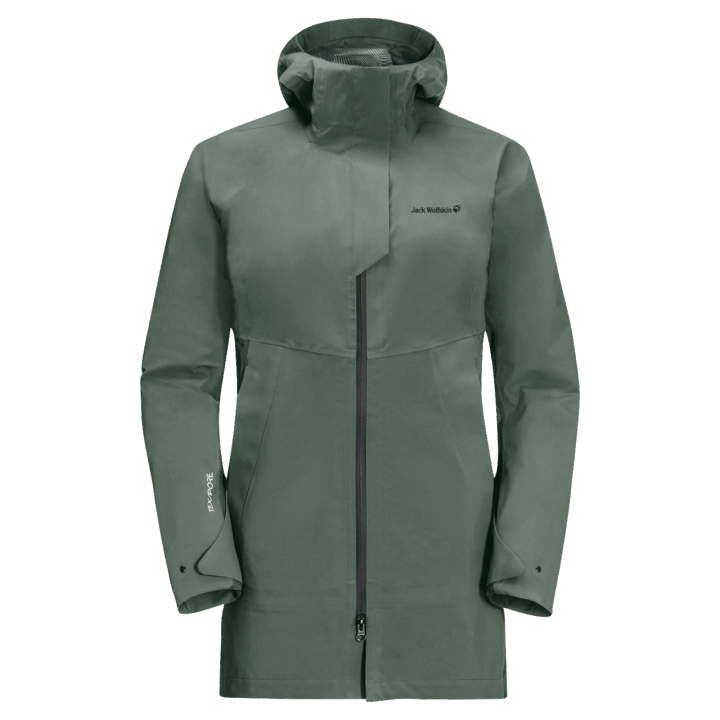 Dámsky Atletický Kabát Originál Jack Wolfskin živý Plot Zelený