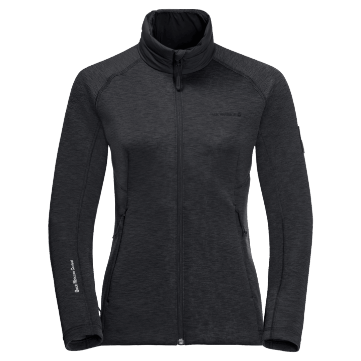 Jack Wolfskin Black Fashion Dámsky Atletický Golier Medzivrstva