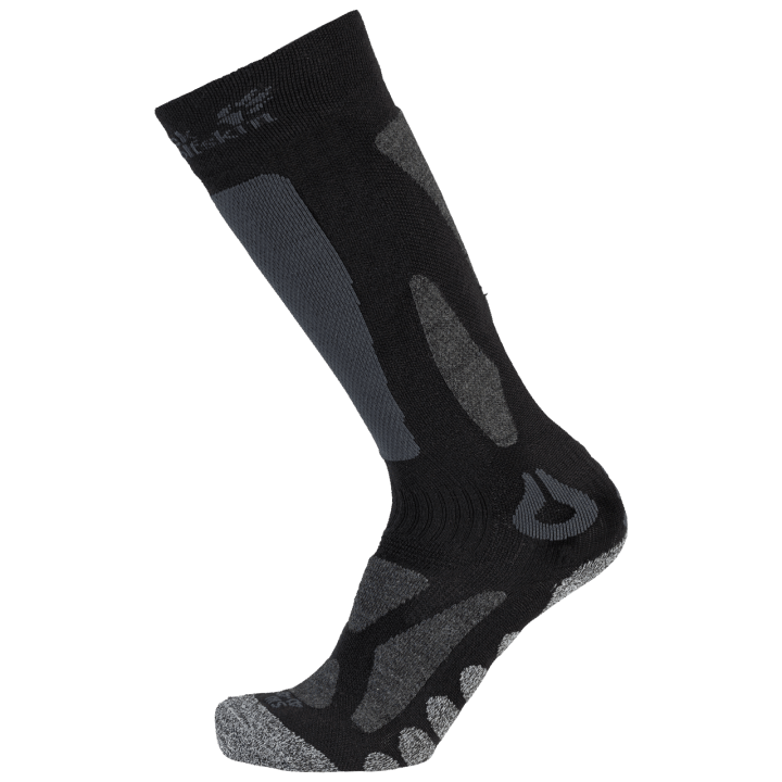 Jack Wolfskin Origins Lyžiarske Merino Vysoké Ponožky čierne