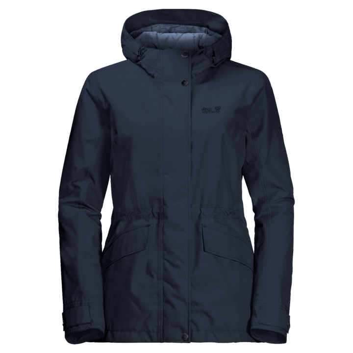 Značky Jack Wolfskin Dámska Bunda Lake Louise Polnočná Modrá
