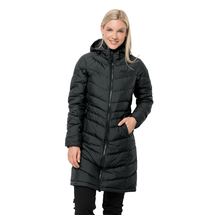 Jack Wolfskin Originálny čierny Selénový Kabát