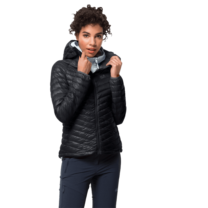 čierna Dámska Atmosferická Bunda Pôvod Jack Wolfskin