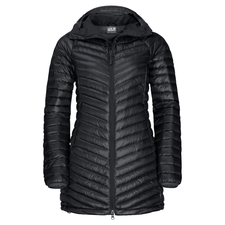 Nový čierny Dámsky Atmosférický Kabát Jack Wolfskin