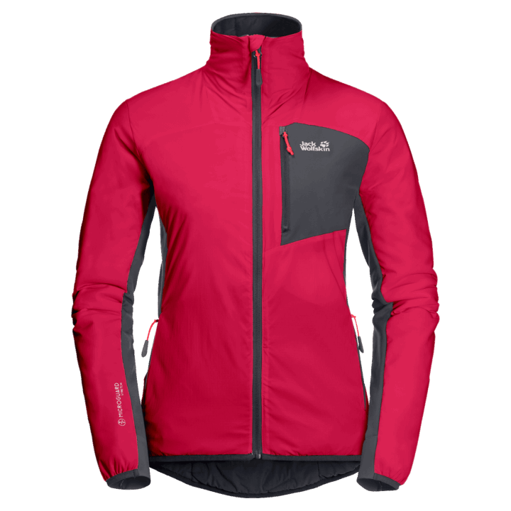 Najlepšia Jack Wolfskin Malinová červená Dámska Atmos Bunda
