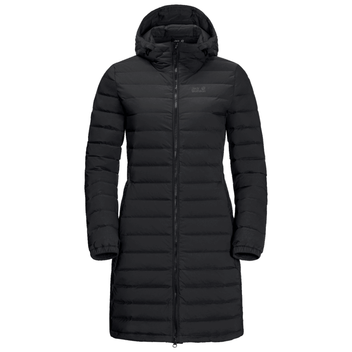 Dámsky Svietiaci Horský Kabát Jack Vlčia Koža Pôvod čierny