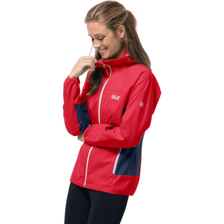 Dámsky Eagle Peak Ii Softshell Hot Jack Vlčia Koža Tulipán červený