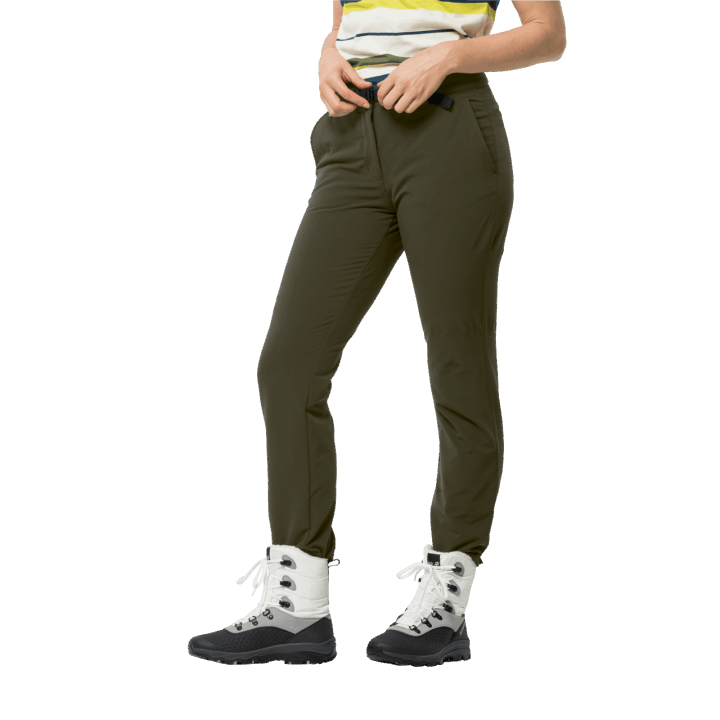 Bonsai Zelené Dámske Zimné Lifestylové Nohavice Jack Vlčia Koža Móda