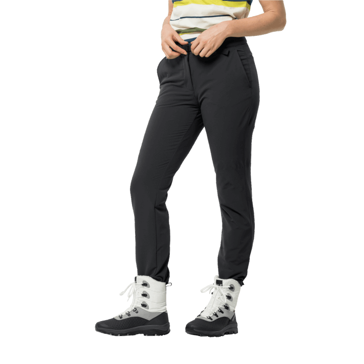čierne Dámske Zimné Lifestylové Nohavice Kolekcia Jack Wolfskin
