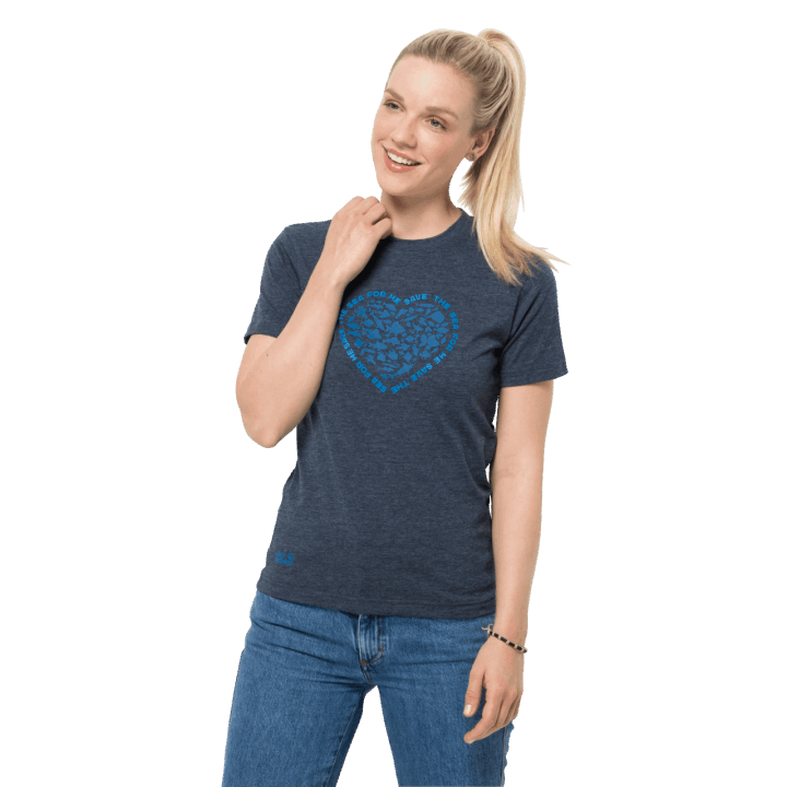 Nočná Modrá Jack Vlčia Koža Dámska Morská Zem T Nová