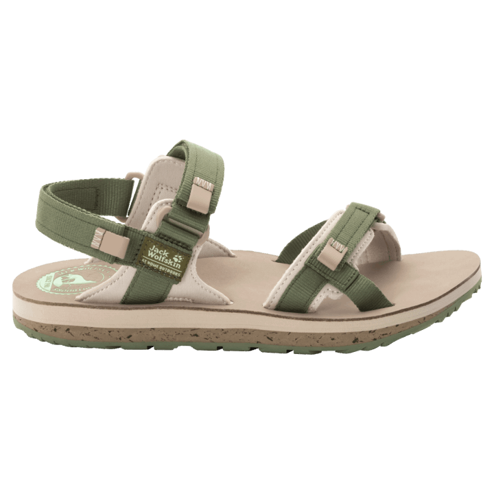 Značky Dámske Outfresh Luxusné Sandále Jack Wolfskin Khaki-sand