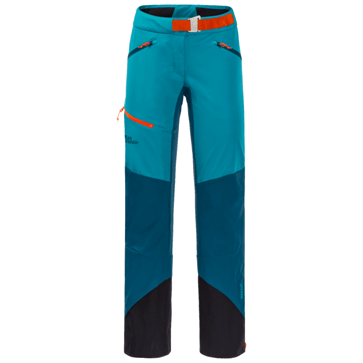 Dámske Alpspitze Nohavice Značky Sladkovodná Modrá Jack Vlčia Koža