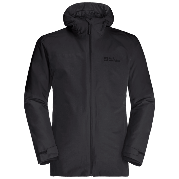 Pôvod Jack Wolfskin čierna Pánska Bunda Glaabach 3v1
