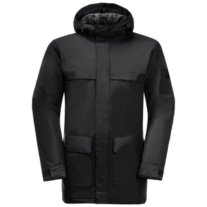 Jack Wolfskin Black Kolekcia Pánska Zimná Ležačková Parka