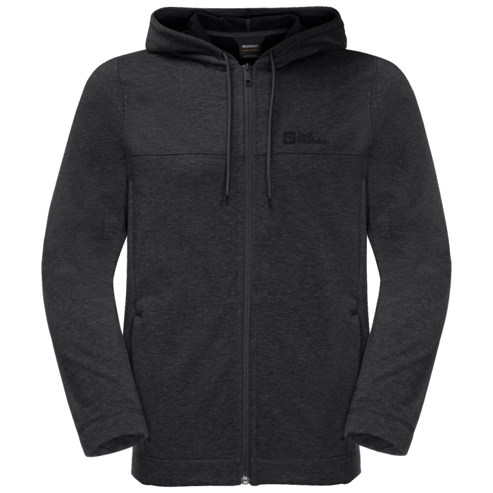 Jack Wolfskin Pánska Bunda S Kapucňou Waldsee čierna Zn