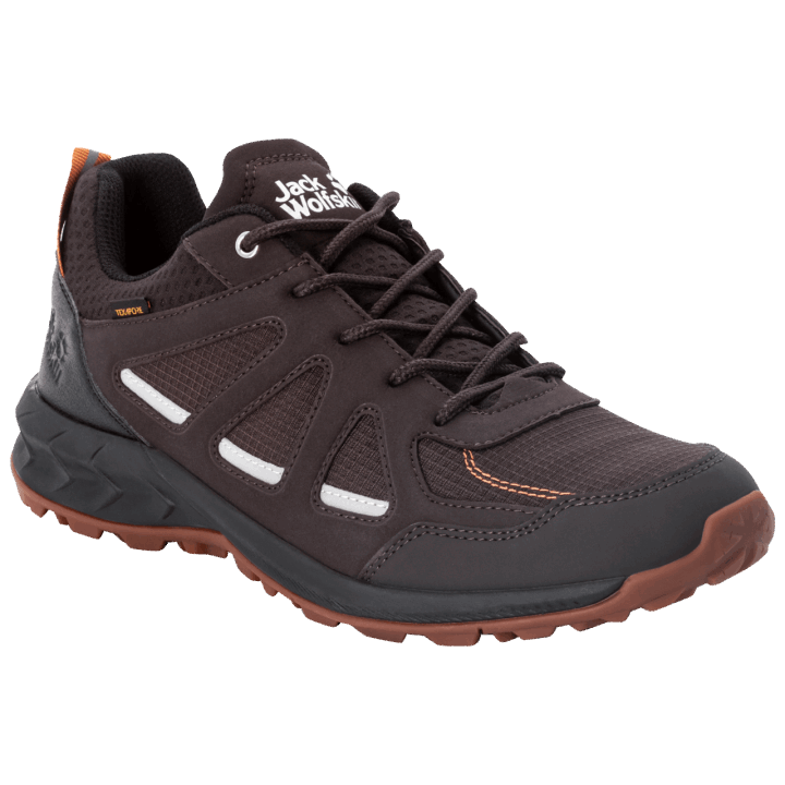 Espresso-tmavočervená Najlepšia Jack Vlčia Koža Pánska Lesná 2 Texapore Nízka