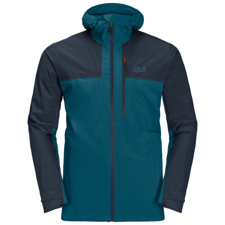 Pánska Go Hike Bunda Značky Jack Wolfskin Modrá Koralová
