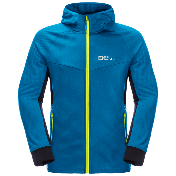 Hot Blue Pacific Jack Wolfskin Pánska Hydro Mriežka S Kapucňou Na Zips