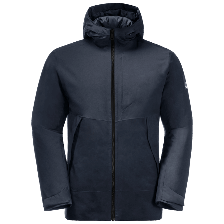 Jack Wolfskin Originál Pánska Tempelhof Bunda Nočná Modrá