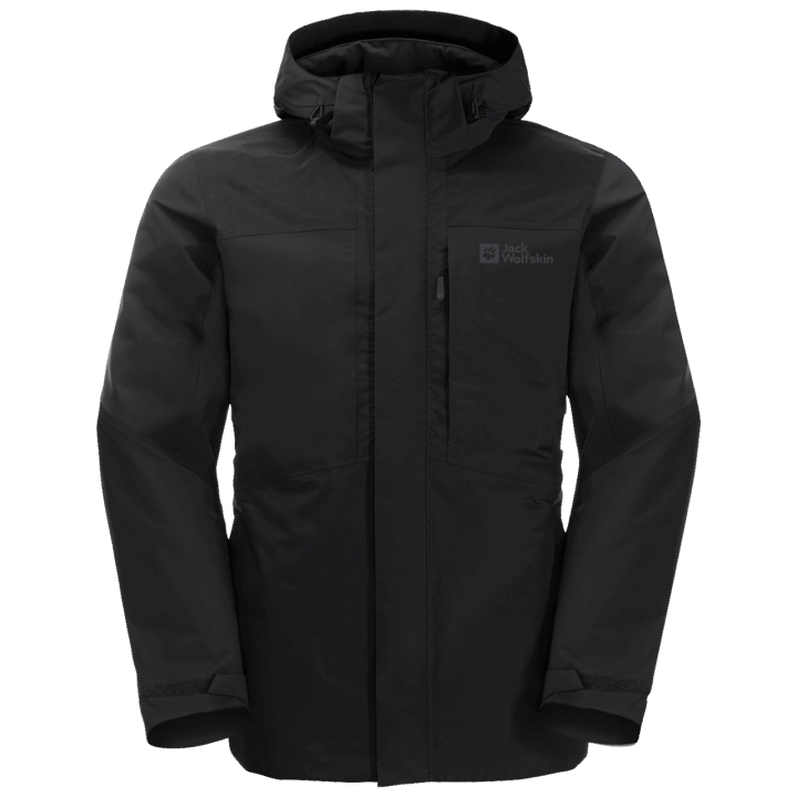 Najlepšia Jack Wolfskin Pánska Romberg Bunda 3v1 čierna