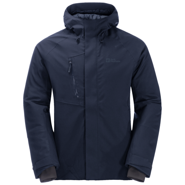 Pánska Troposférická Zateplená Bunda Značiek Nočná Modrá Jack Vlčia Koža