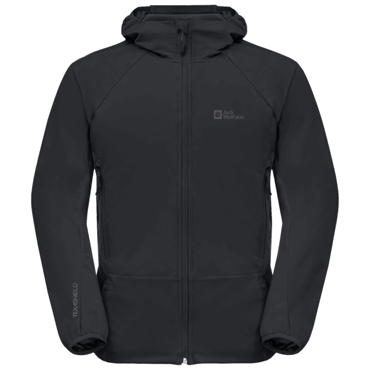 Jack Wolfskin Pánske Eagle Peak Ii Hoody Kolekcia čierna