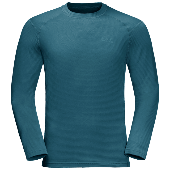 Pánske Nekonečné Dlhé Rukávy Modré Koralové Značky Jack Wolfskin