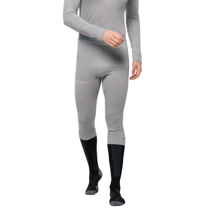 Jack Wolfskin Kolekcie Pánske Vlnené Nohavice Alpspitze Stredne Sivý Vres