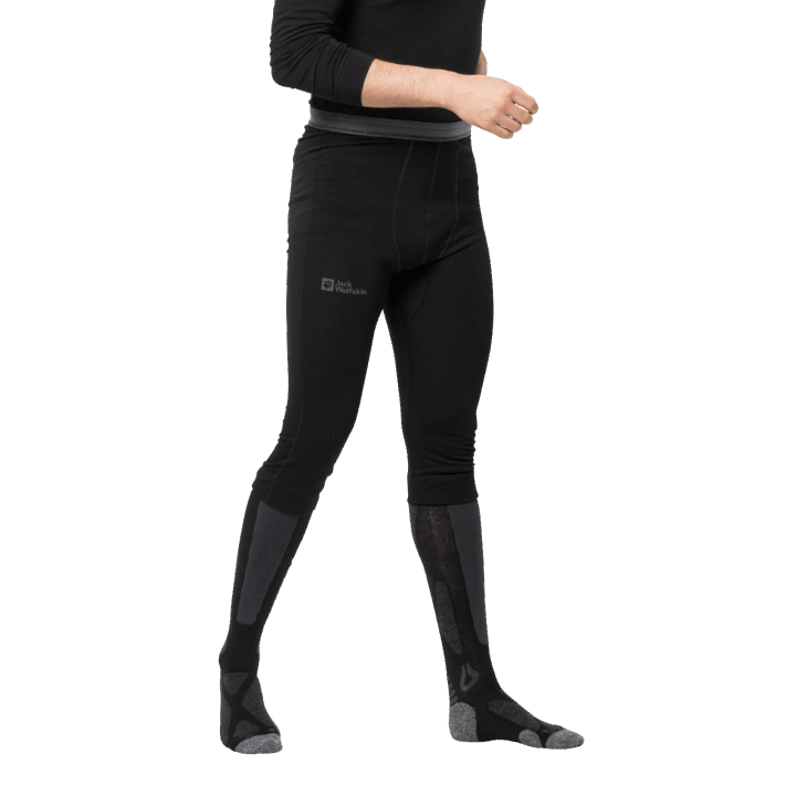 Jack Wolfskin Origin čierne Pánske Vlnené Nohavice Alpspitze