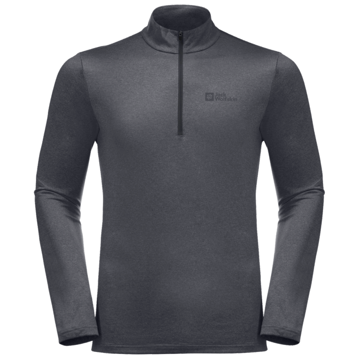 Jack Wolfskin Pánske Sky Termálny Polovičný Zips Ebenový Pôvod