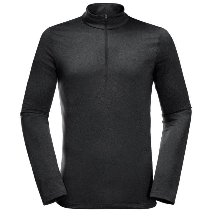 Jack Wolfskin Pánske Sky Termo Polovičný Zips Zn.čierna