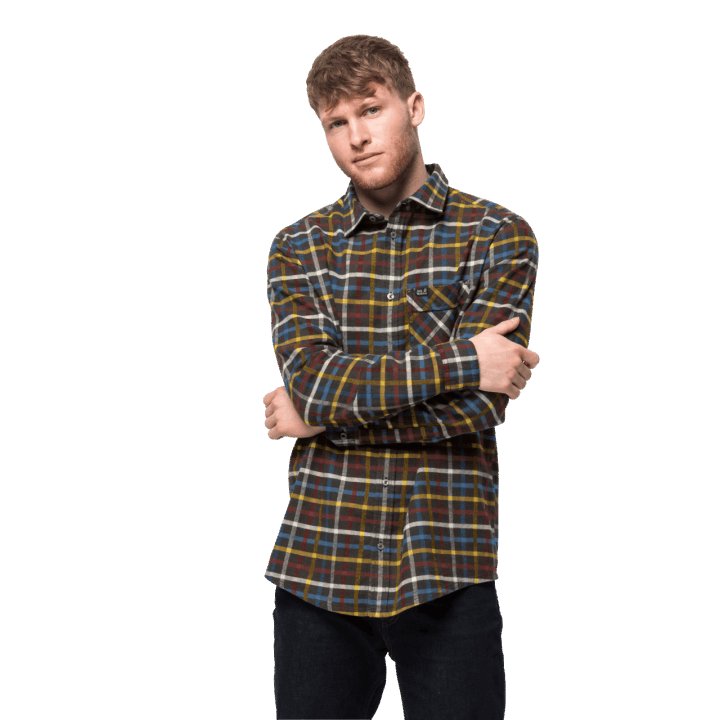 Fraser Island Shirt Jack Vlčia Koža Pôvodu Bonsai Zelené šeky