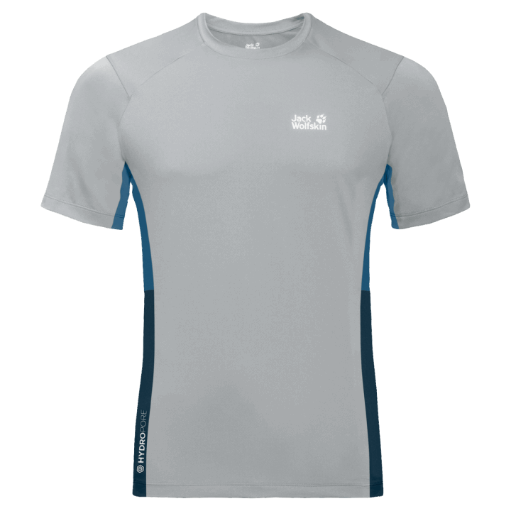 Jack Wolfskin Pánske úzky T Silver Grey Zn
