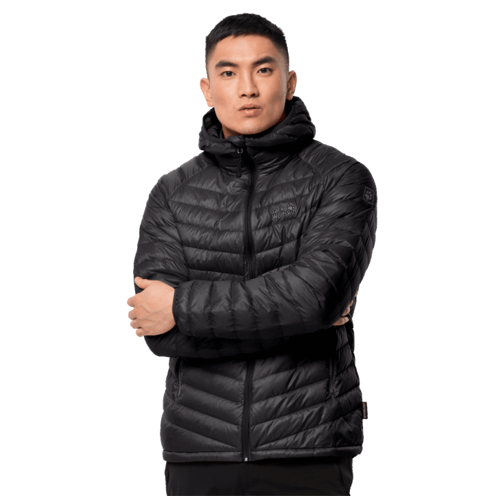 čierna Módna Pánska Atmosferická Bunda Jack Wolfskin