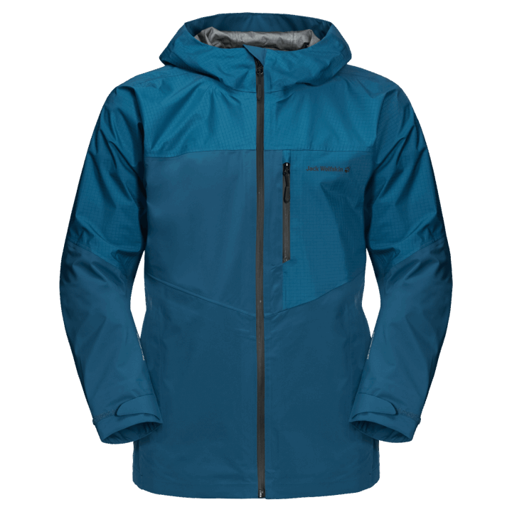 Tmavá Kobaltová Jack Wolfskin Pánska Atletická Bunda Pôvod