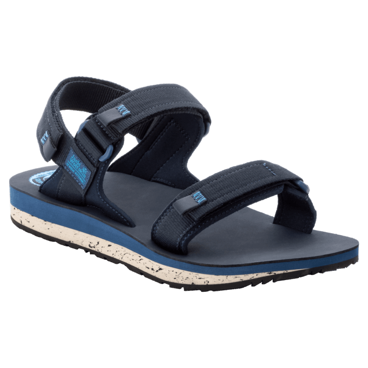 Pánske Outfresh Deluxe Sandále Originál Jack Wolfskin Tmavo Modro-modré