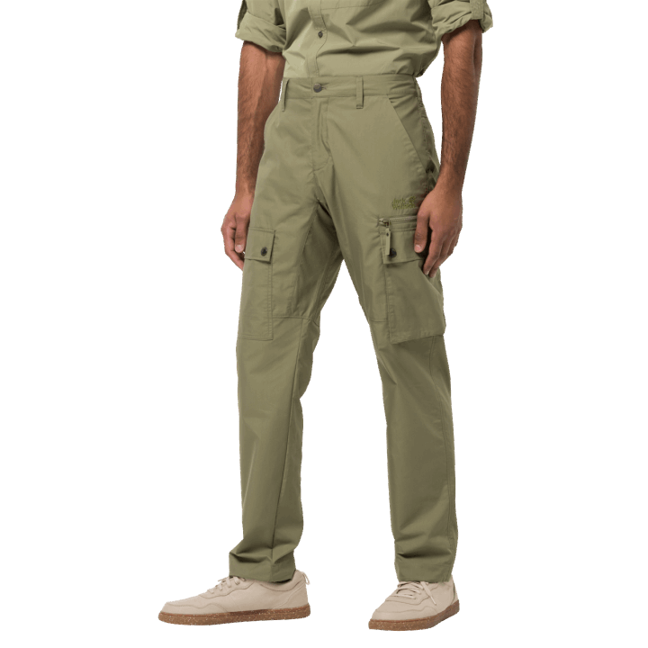 Khaki Pánske Nohavice Na Jazero Jack Wolfskin Nové