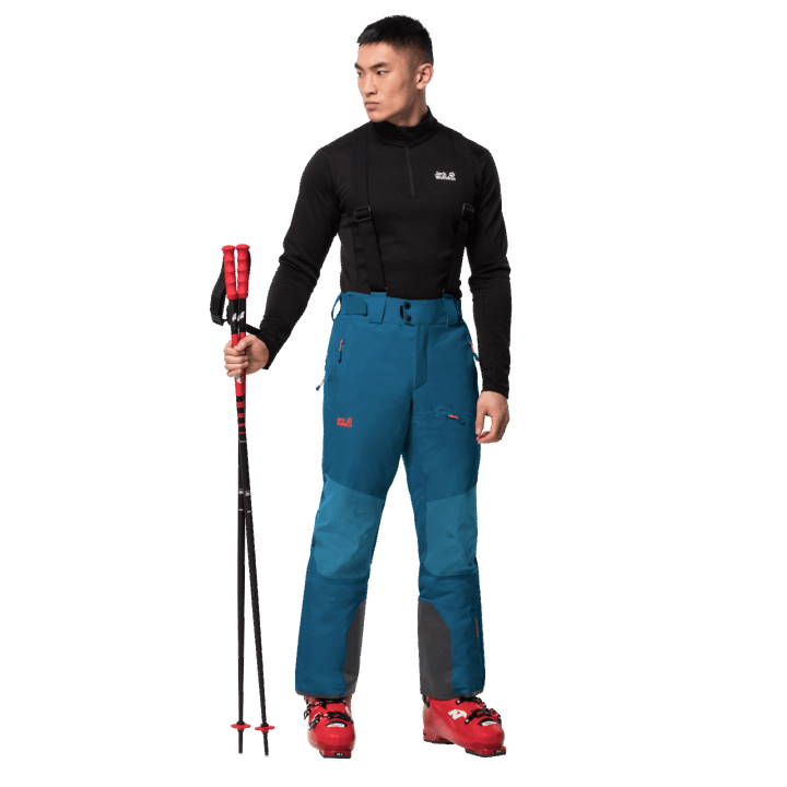 Pánske Kolekcie Nohavíc Do Snehu Jack Wolfskin Dark Cobalt