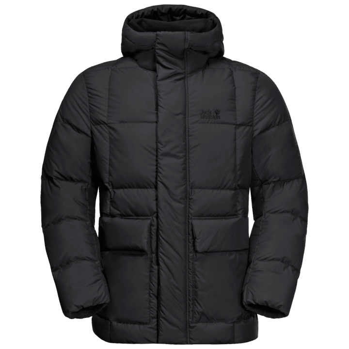 čierna Kolekcia Jack Wolfskin Pánska Mrazená Jazerná Bunda