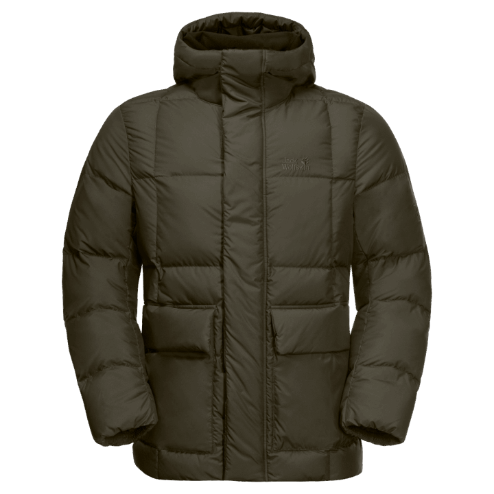 Bonsai Zelená Pánska Mrazená Jazerná Bunda Jack Vlčia Koža Pôvod