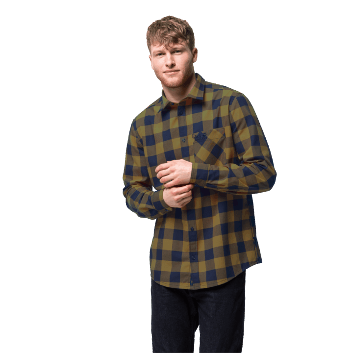 Jack Vlčia Koža červená Riečna Košeľa Zlatá Jantárová šeky Kolekcia