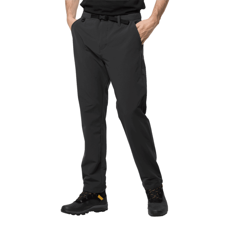 Pánske Zimné Lifestylové Nohavice Jack Wolfskin Black Origin