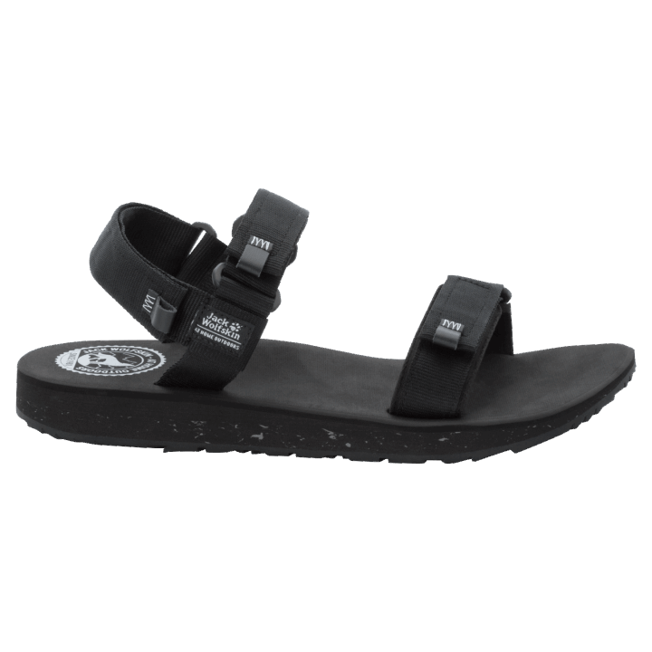 čierno-svetlošedé Originálne Pánske Sandály Jack Wolfskin