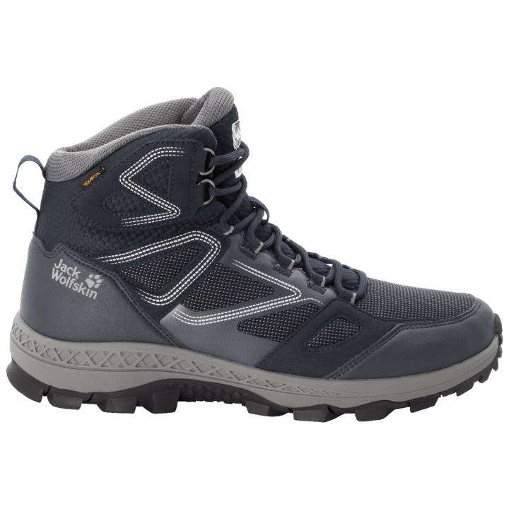Tmavomodro-sivé Pánske Zjazdové Texapore Mid Značky Jack Wolfskin