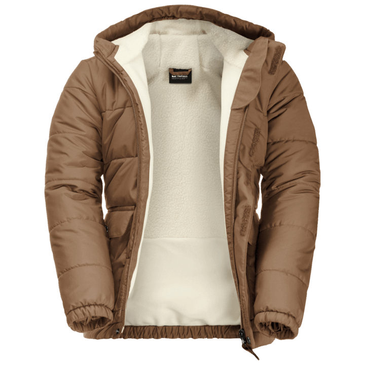 Jack Vlčia Koža Módna Detská Bunda Zo Snehu Líška Orech Hnedá