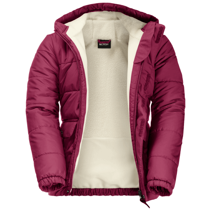 Jack Wolfskin Detská Snehová Líška Bunda Dark Ruby ​​kolekcie