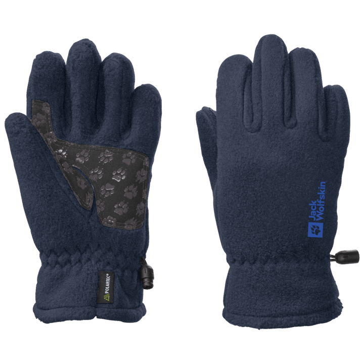 Pôvod Jack Wolfskin Detská Fleecová Rukavica Nočná Modrá