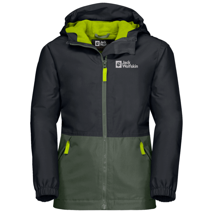 Tymiánovo Zelené Kolekcie Detských Snežných Bund Jack Vlčia Koža